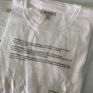 Plain white tee